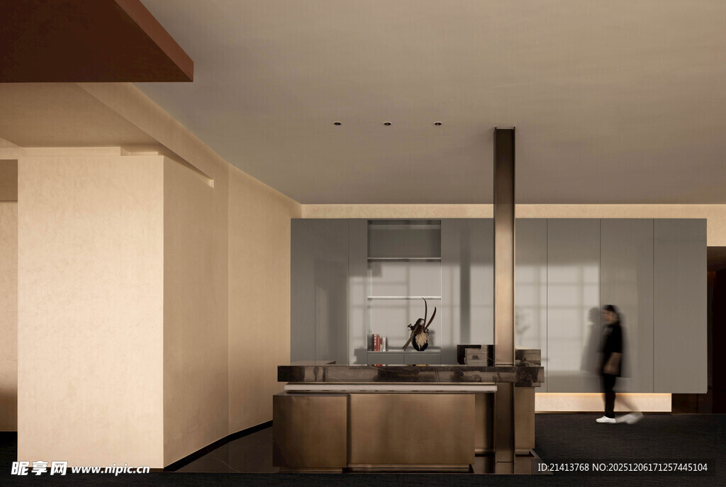 现代简约风格厨房室内景