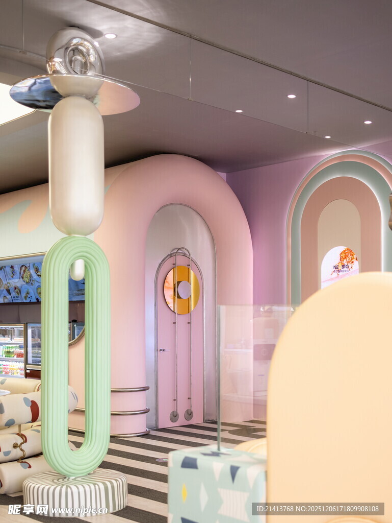 梦幻多彩室内空间场景