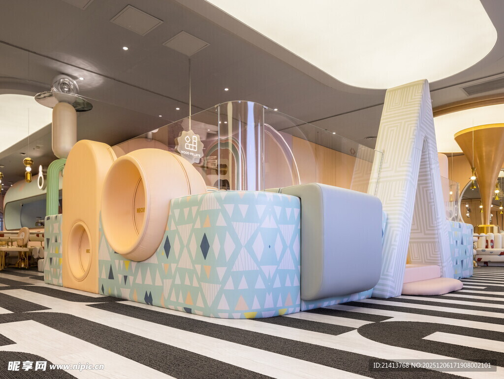 现代风格室内儿童游乐区