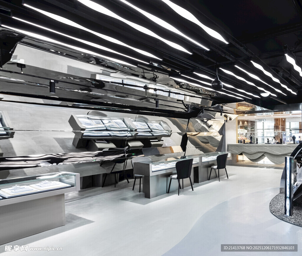 现代时尚的厨房设备展示空间