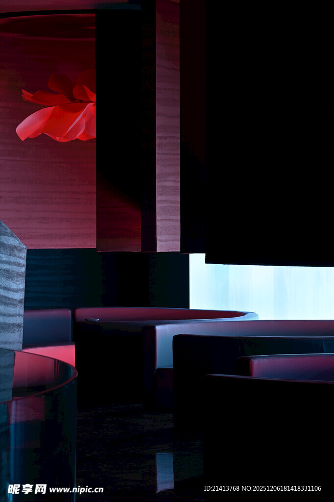 现代风格室内暗光场景