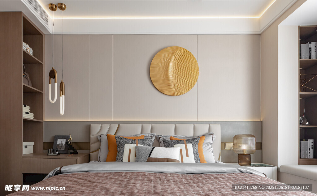 现代简约风温馨卧室空间