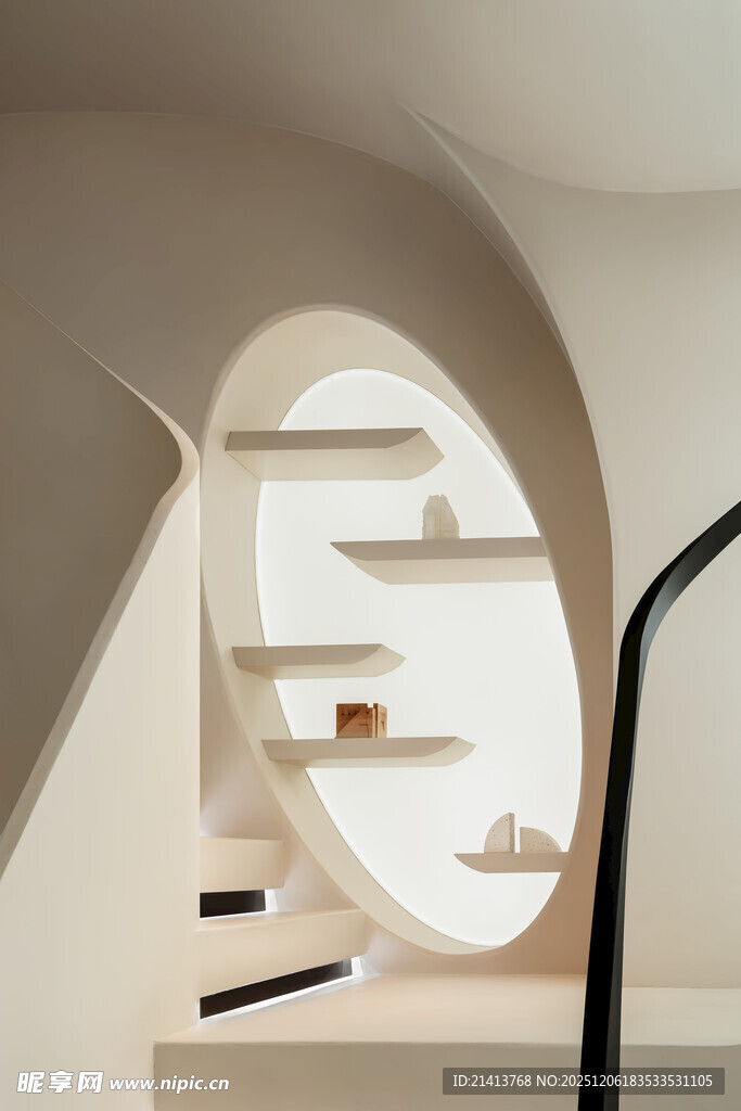 现代简约风格螺旋楼梯设计