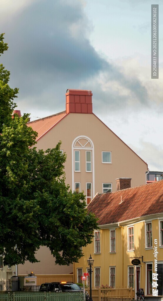 欧式小镇建筑风景