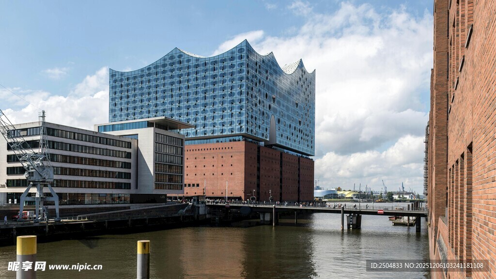 汉堡易北爱乐厅河畔风光