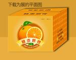 新鲜脐橙包装箱平面图