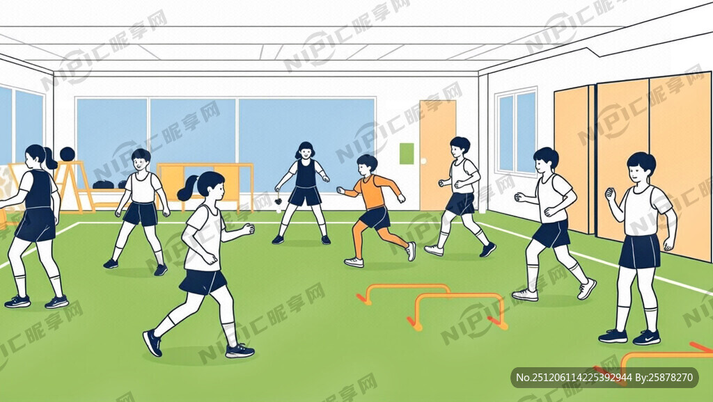 幼儿园室内体能大循环场景