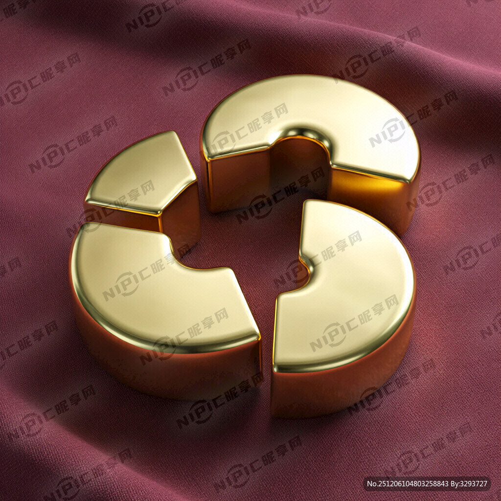 圆饼蛋糕形状的黄金