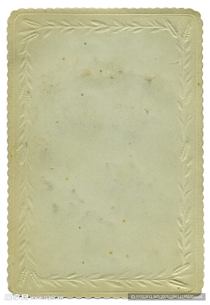 复古花纹边框空白纸张