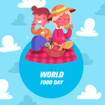 世界粮食日的欢乐野餐