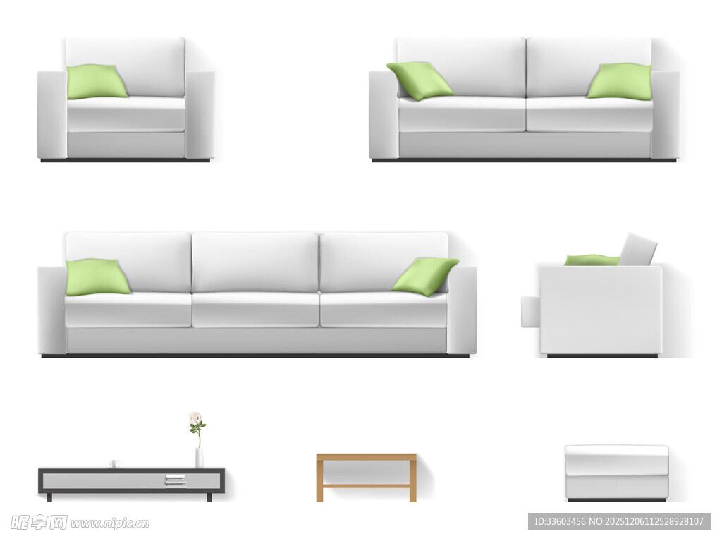 现代简约沙发及家具组合