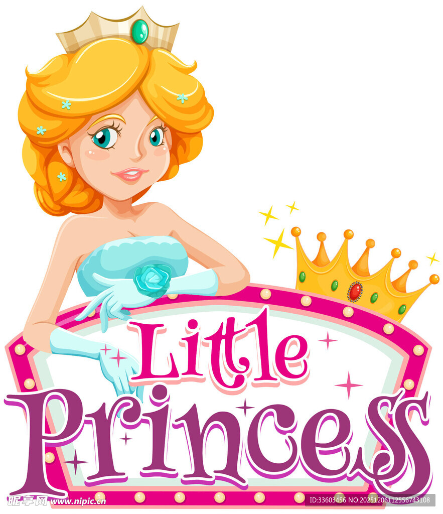 可爱小公主形象设计素材