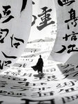 古风汉字间的孤独行者