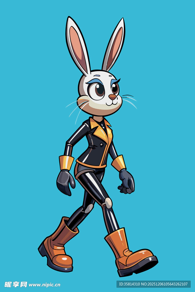 机械风兔子角色形象