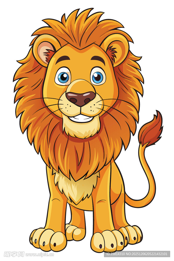 可爱卡通小狮子形象