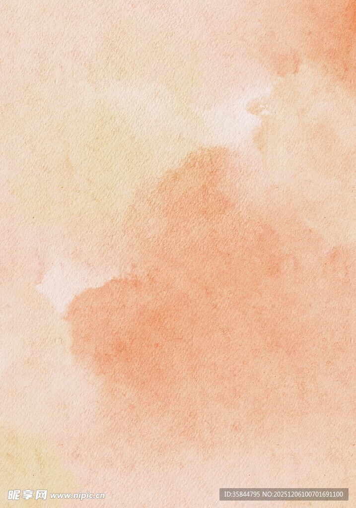 淡橙色水彩背景纹理