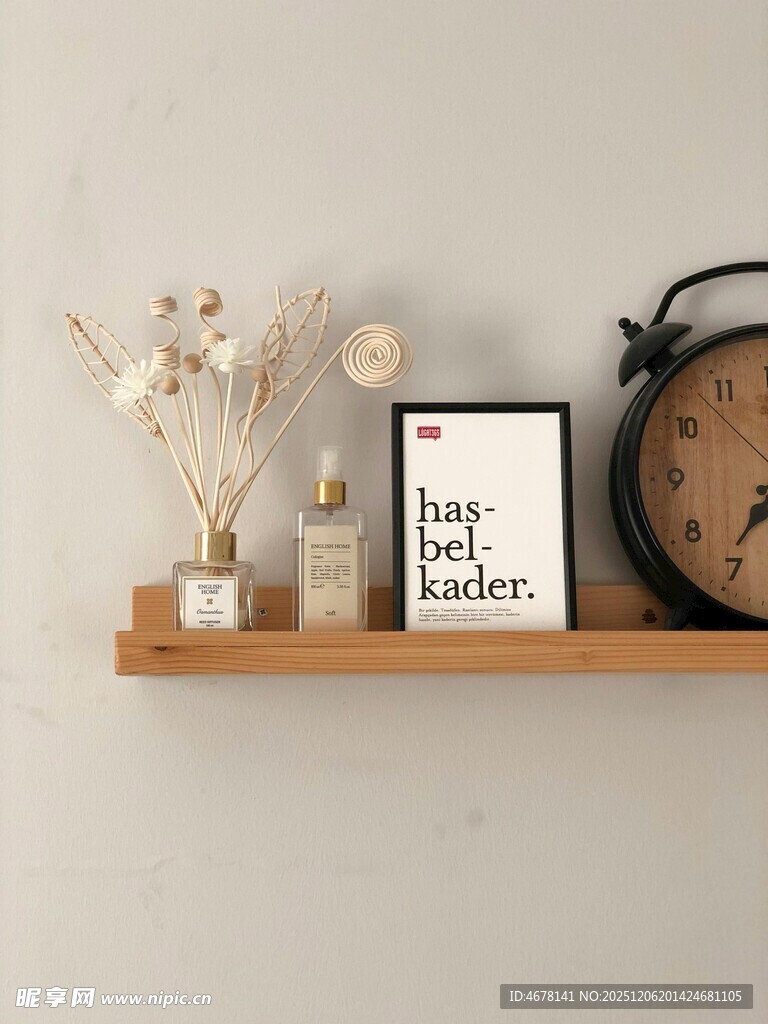 简约木质置物架装饰摆件