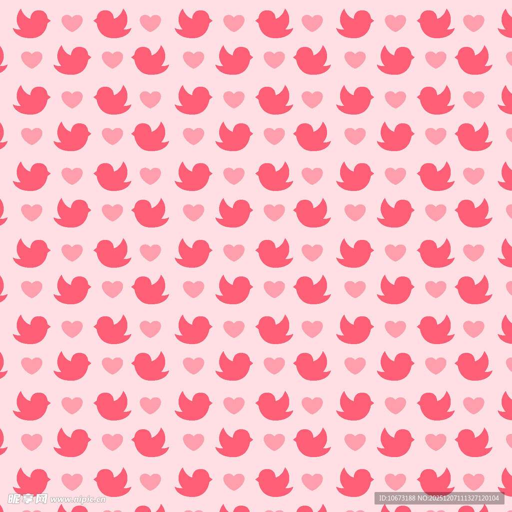 粉色爱心图案背景纹理