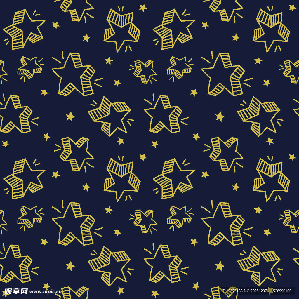 深蓝色底金色动物图案纹理