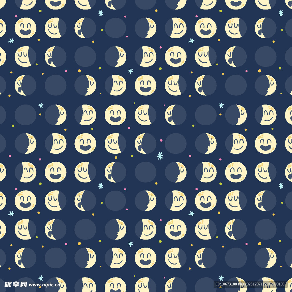 月夜图案 