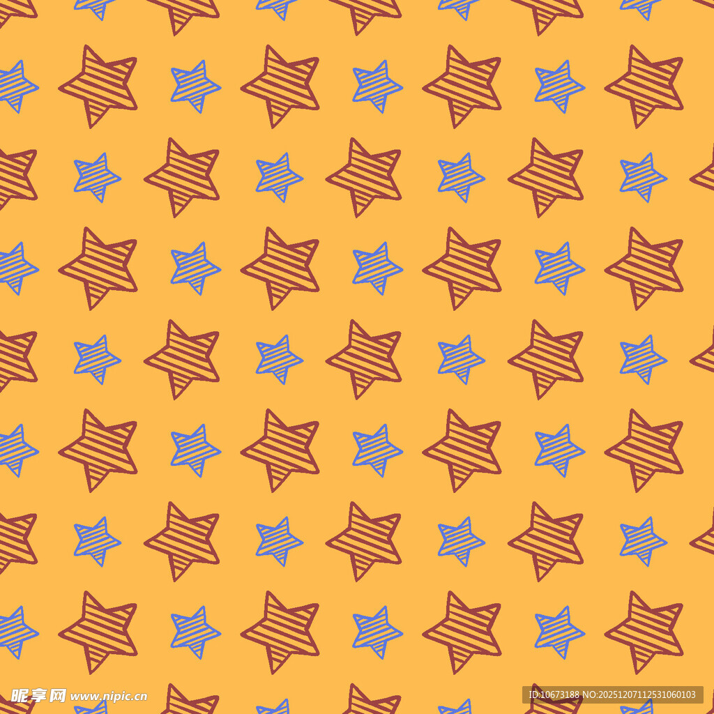 黄色背景星星图案纹理