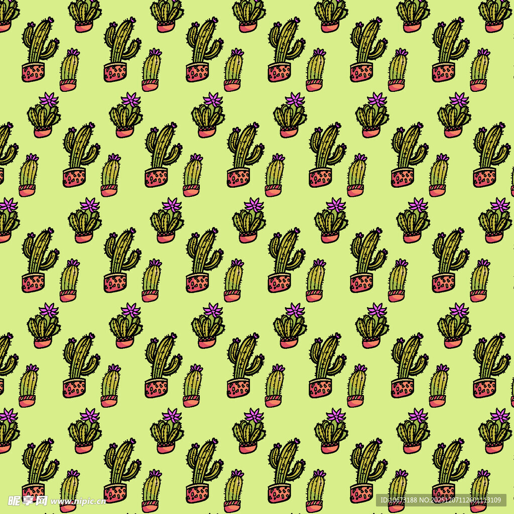 绿色背景的卡通胡萝卜图案