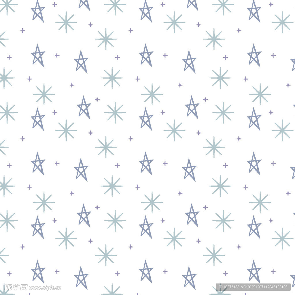 星星雪花图案背景