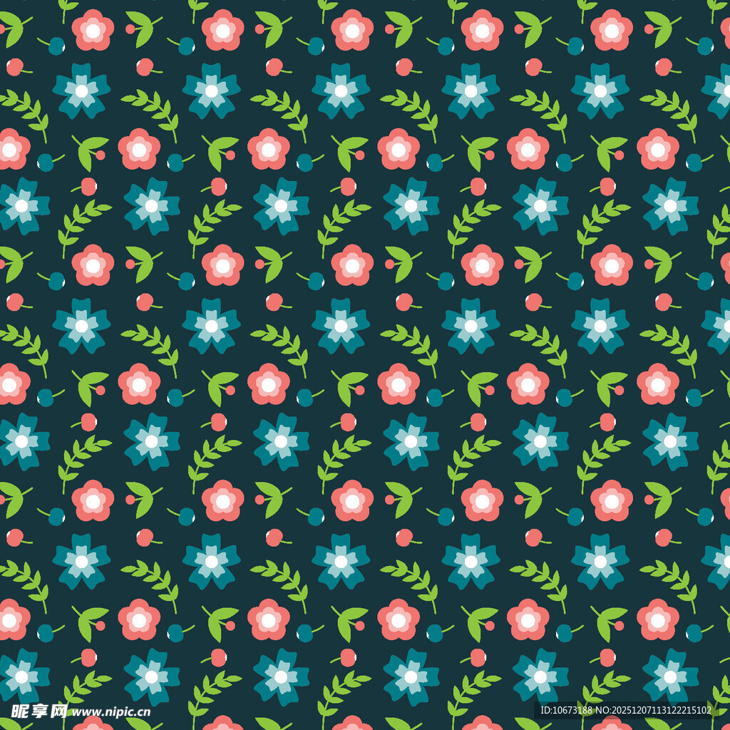 花卉图案背景 