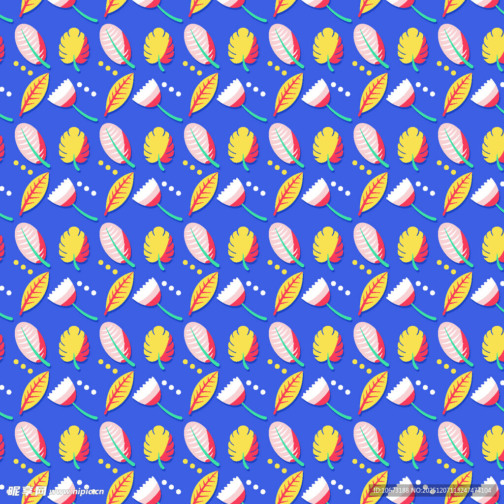 蓝色背景多彩图案纹理