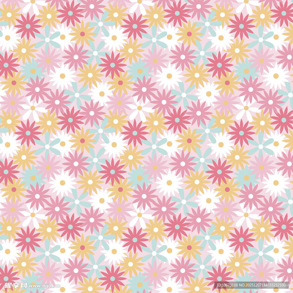 粉色碎花图案背景