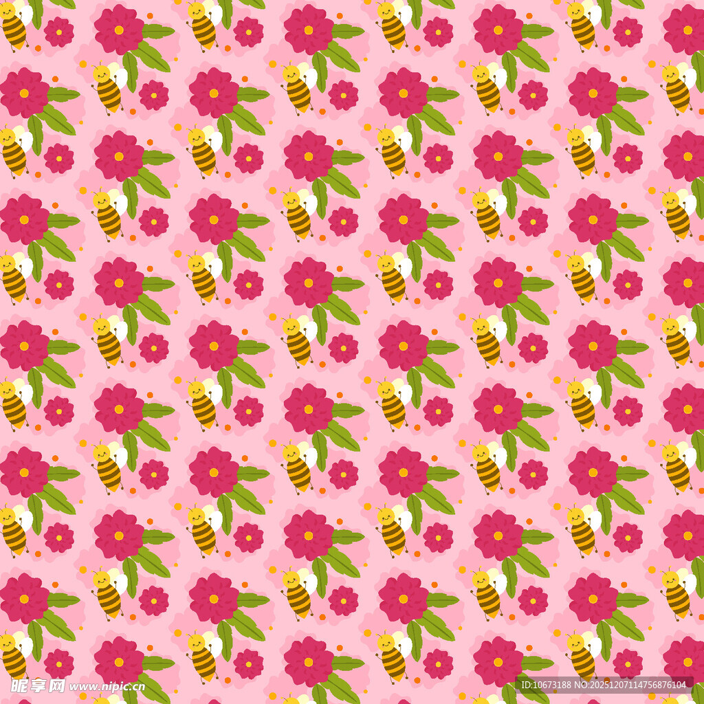 粉色花卉图案背景