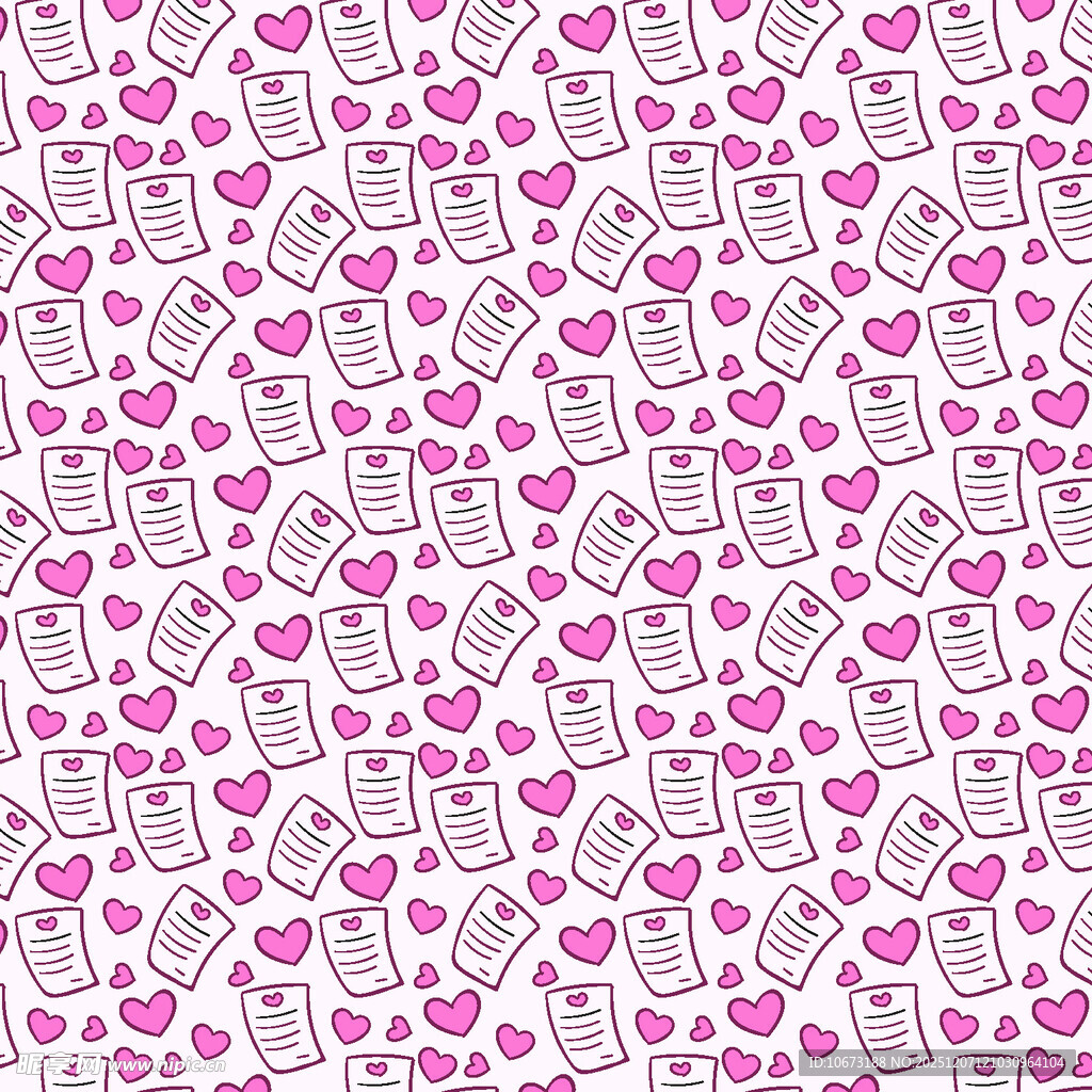 粉色爱心罐子图案背景