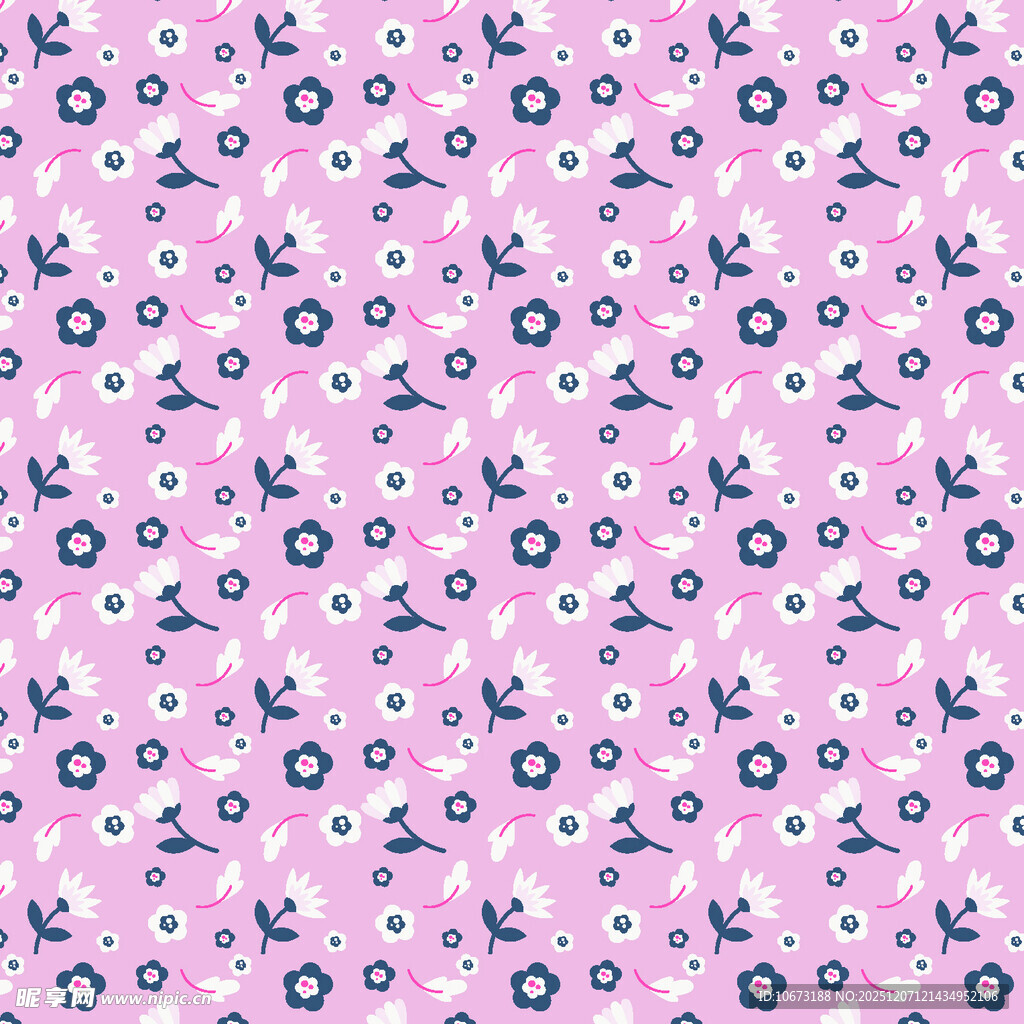 粉色花卉图案背景纹理