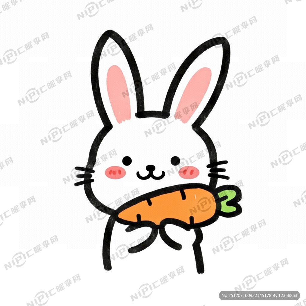 卡通小兔子 可爱的兔子