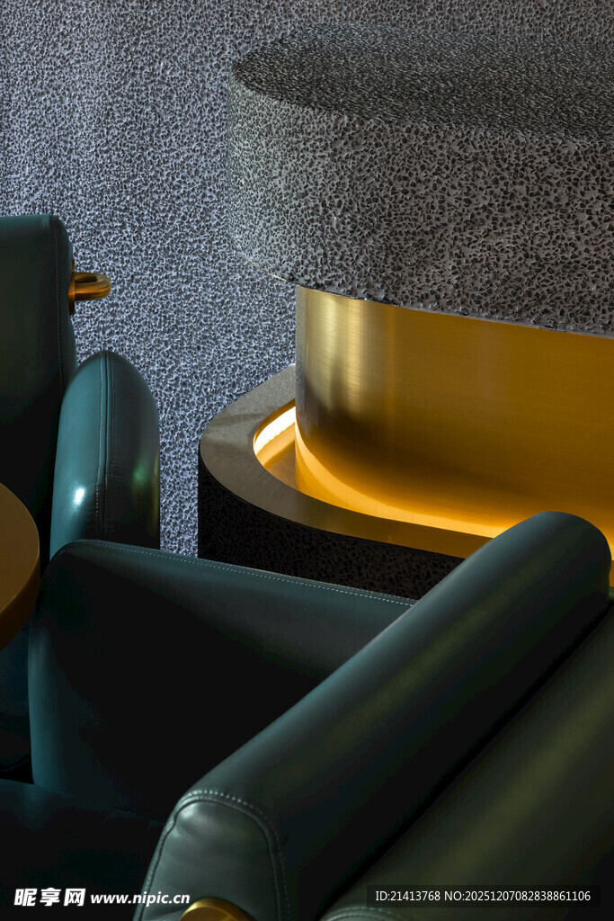 现代奢华室内沙发与装饰