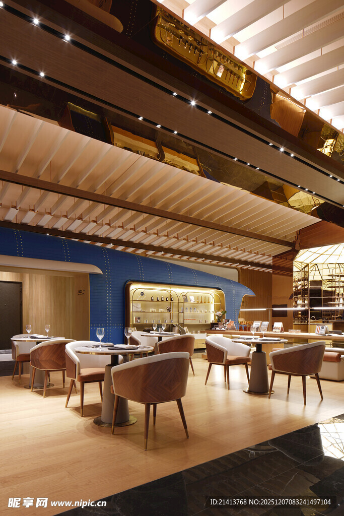 豪华餐厅内景布置