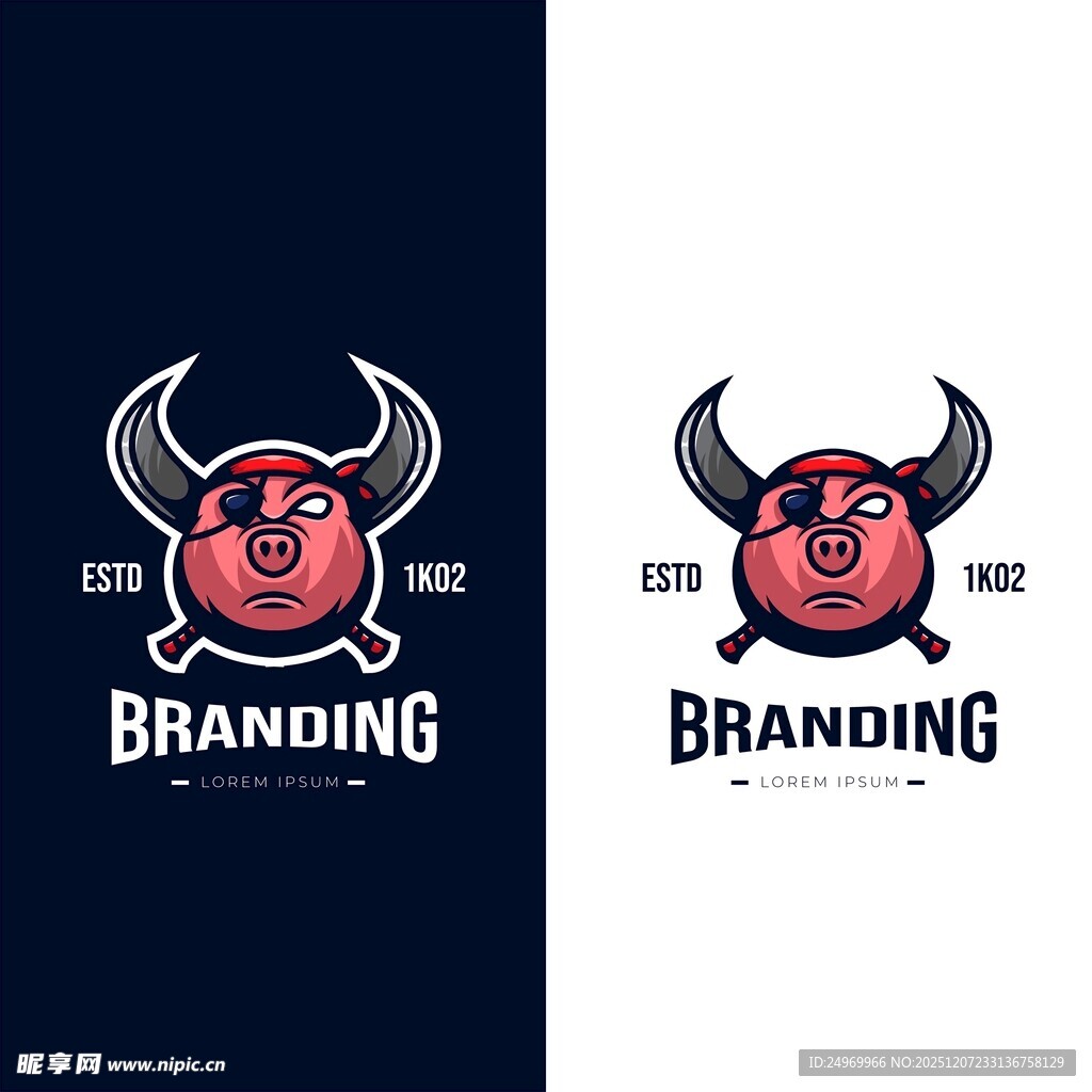 牛头品牌标志设计