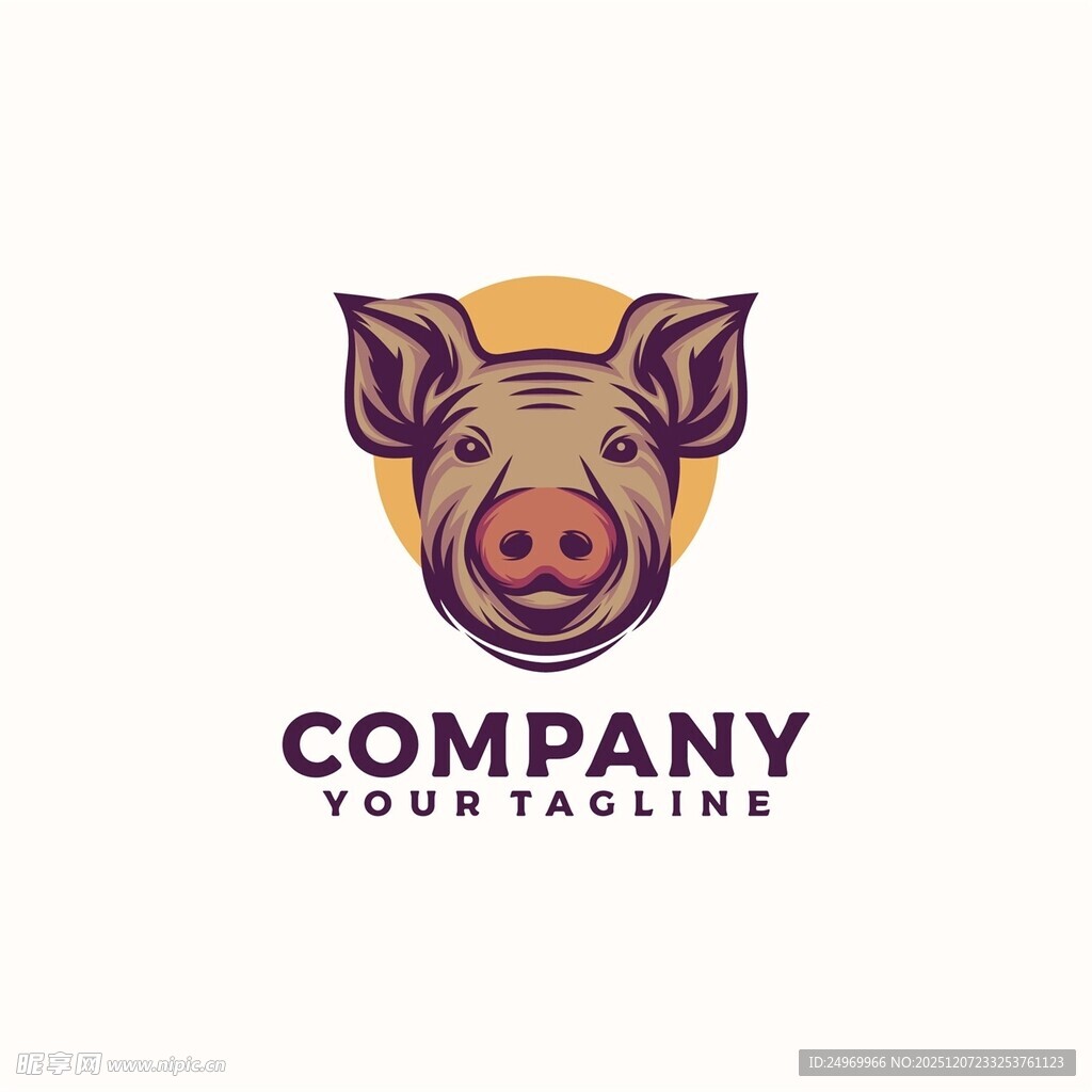 猪主题公司标志设计