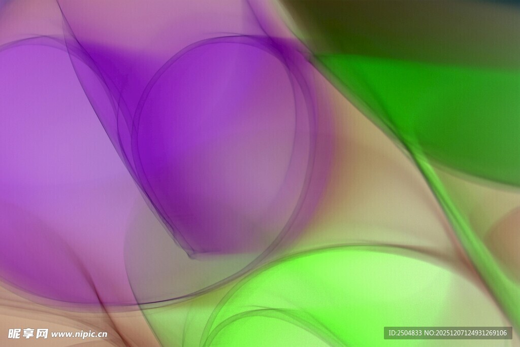 梦幻 变心形抽象图案