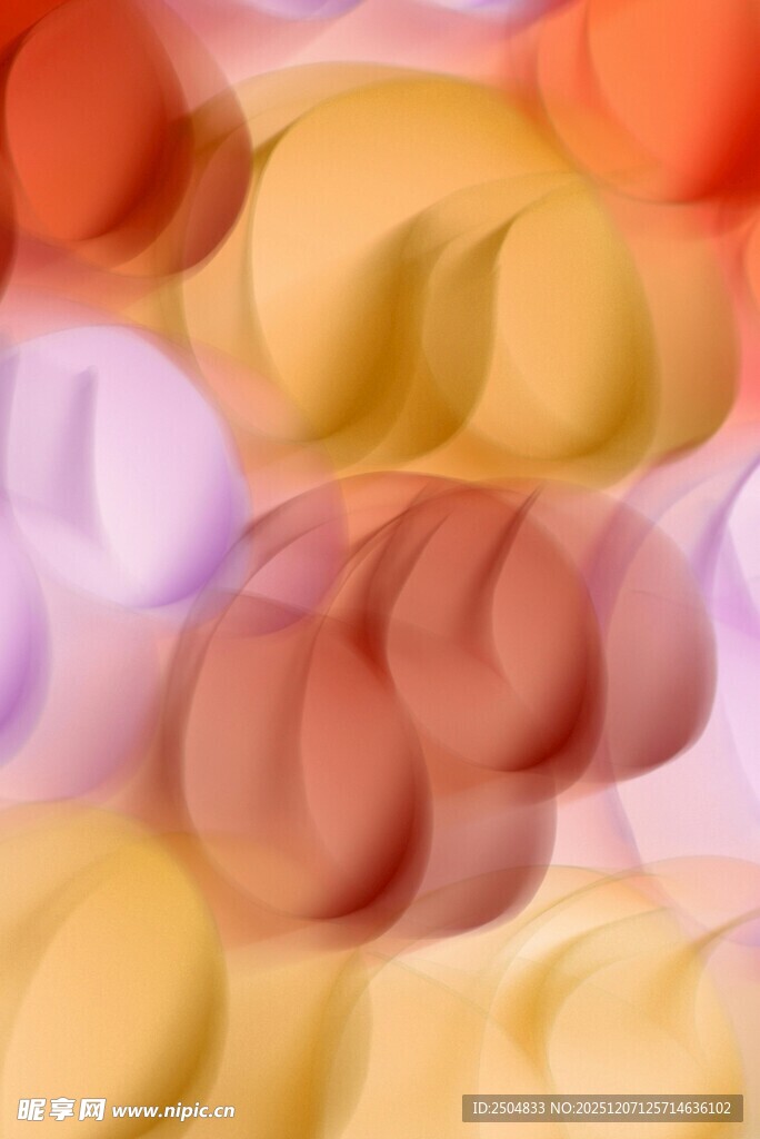 多彩抽象圆形图案背景