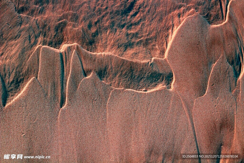 火星表面地貌纹理特写