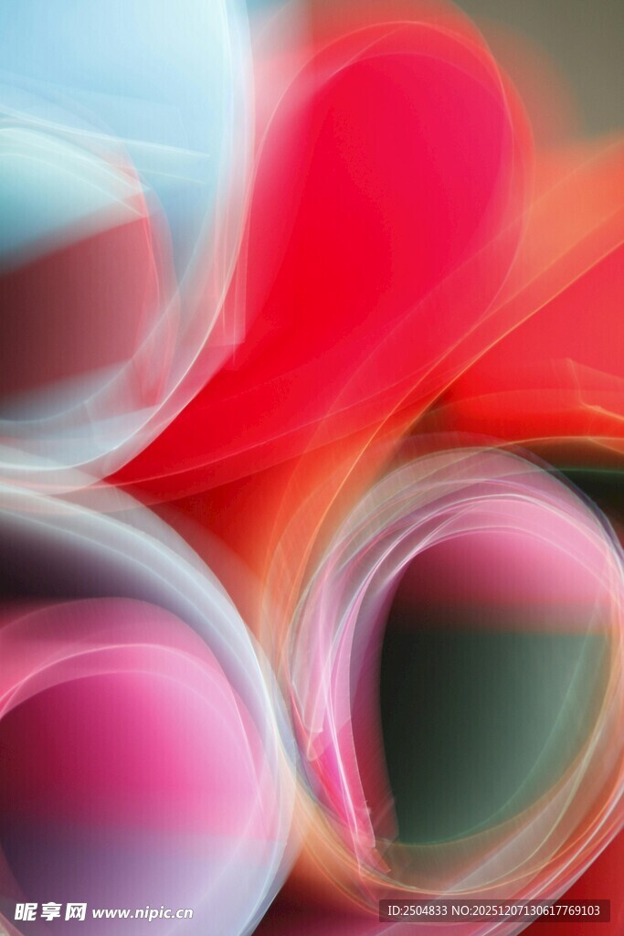 绚丽多彩的抽象流体图案