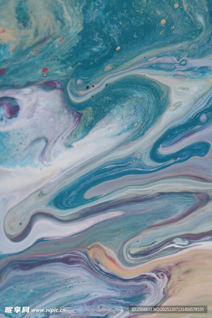 梦幻蓝紫流体艺术纹理