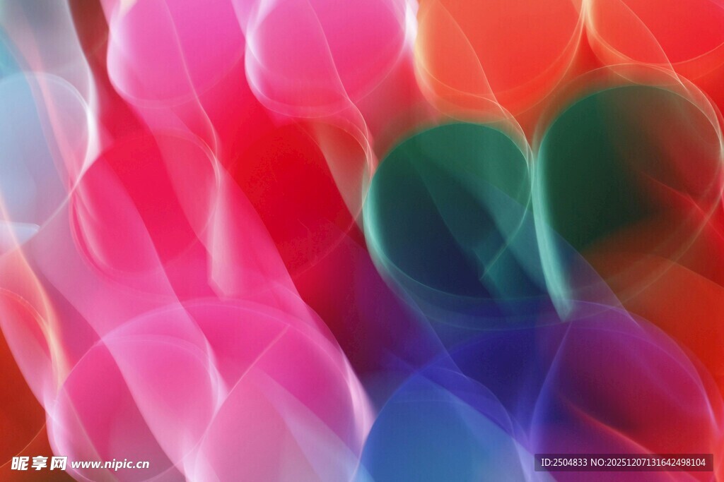 多彩梦幻抽象流体图案