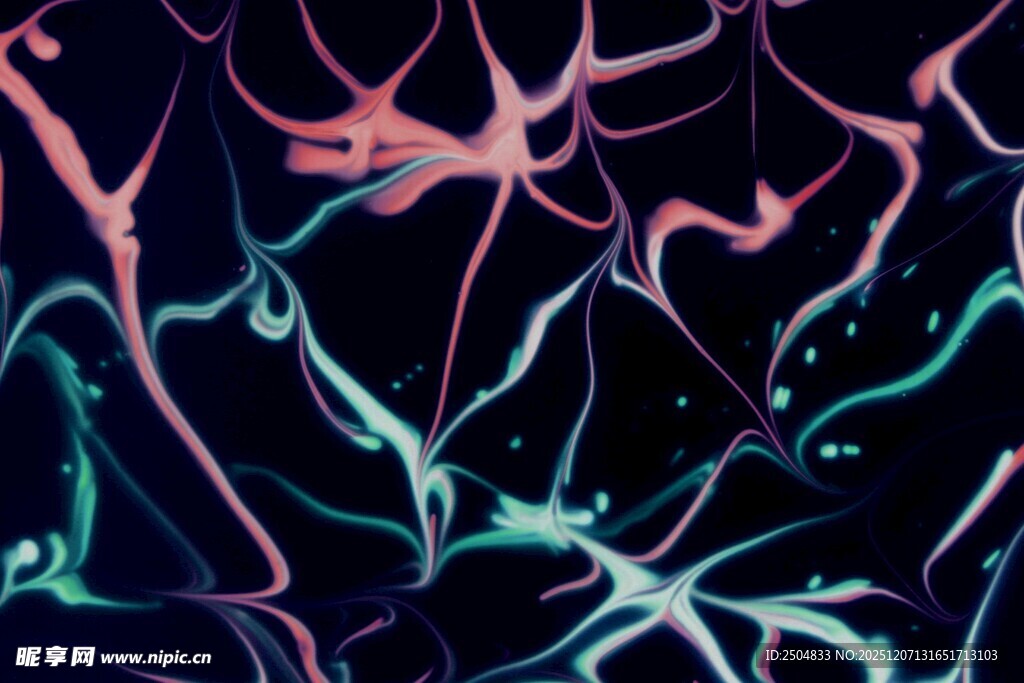 梦幻炫彩流体抽象艺术图案