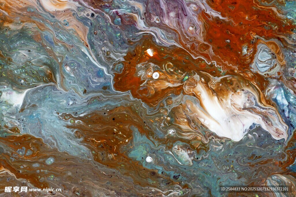 抽象多彩流体艺术纹理