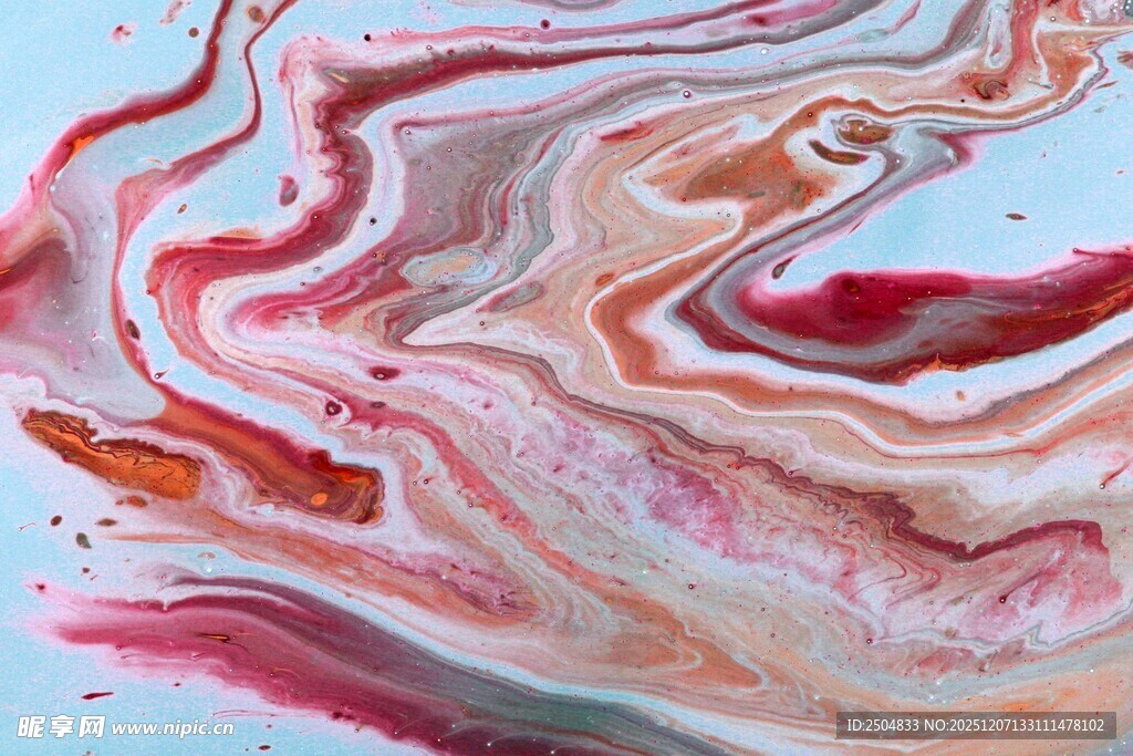 流体艺术抽象彩色纹理图案