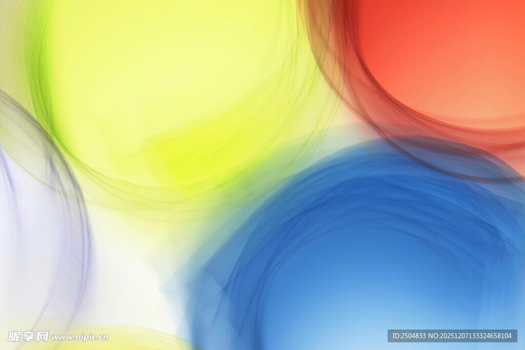 多彩模糊气球背景图