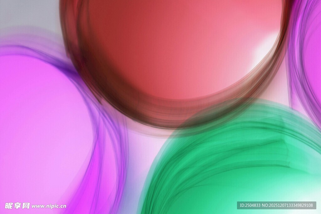 多彩圆形颜料图案