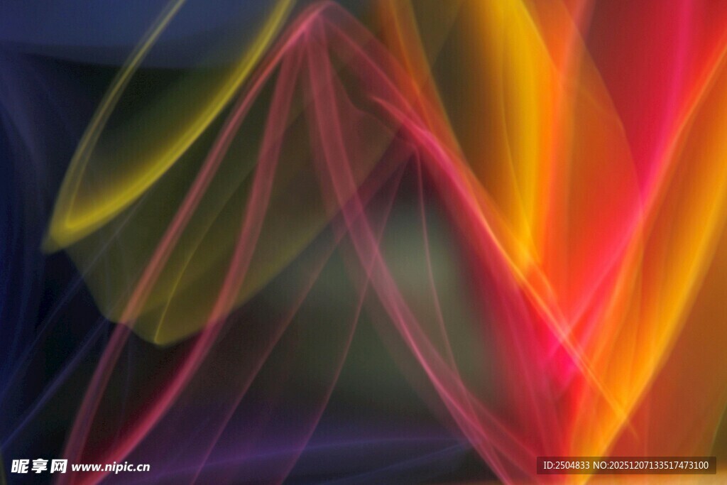 炫彩动感抽象线条背景图